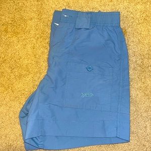 COPY - Size 28 blue AFTCO shorts 5 inch inseam